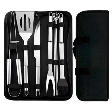 Imagem de Kit Churrasco Em Estojo Luxuoso Com Peças Inoxidáveis - RELET