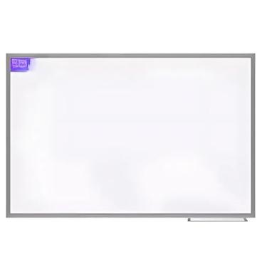 Imagem de Lousa Quadro Branco Moldura de AlumíNio 120x90cm com Porta Caneta Escola EscritóRio E Kit Montagem(120 x 90 CM)