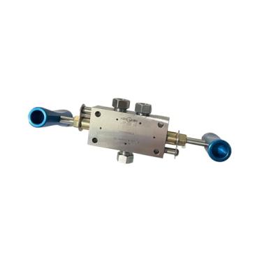 Imagem de Conjunto de válvula manual 10119030, HP, 3 vias, 1 pressão, .38, 60k Waterjet kmt intensificador adequado para máquina de corte a jato de água, peças sobressalentes de cortador de jato de água