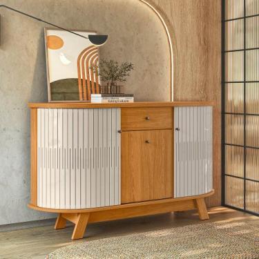 Imagem de Balcão Aparador Buffet Sala de Estar 136cm Wylan M20 - D'Rossi - DRoss