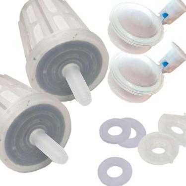 Imagem de Kit 2 Vela Refil Filtro Talha Barro Gravidade Carvão Ativado - Acquama