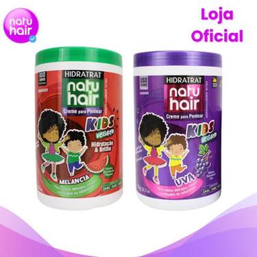 Imagem de Kit Creme para pentear Uva + Melancia Natuhair 1KG - Natuhair Cosmétic