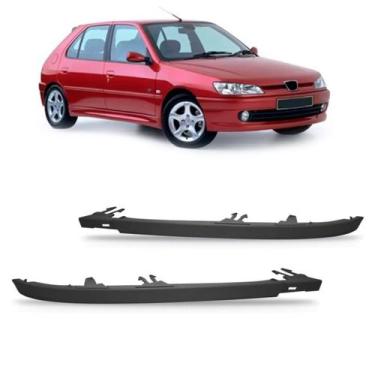 Imagem de Par Friso Moldura Farol para Peugeot 306 1993 a 1997 Primer - SP ACESS