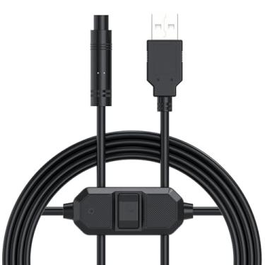 Imagem de AUTO-VOX Cabo de carregamento USB DC 5V para 12V Step Up: com botão para despertar um segundo, não ocupa o acendedor de cigarros, câmera de reserva sem fio adaptável de porta de 4 pinos para Soar3A