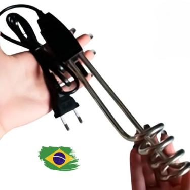 Imagem de Ebulidor Elétrico Ferve Água Rápido 500W Mergulhão Alimentos Fazer Chá