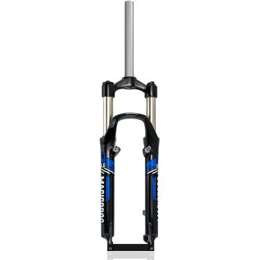 Imagem de Garfo De Suspensão Mtb Garfo Dianteiro De Bicicleta De Montanha De 26 Polegadas Garfo Mecânico De Liga De Alumínio De Viagem De 100 Mm 1 1/8 Controle De Ombro De Tubo Reto Qr, Black 26in, RED