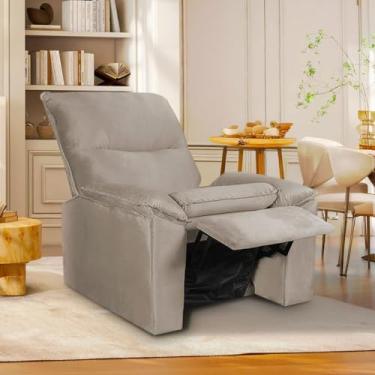 Imagem de Poltrona do Papai Reclinável Copenhagen Suede Bege