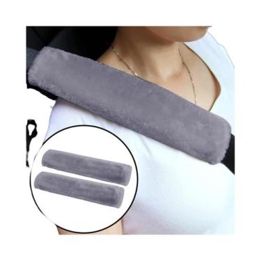 Imagem de Capa Macia De Pele De Carneiro Falsa Para Cinto De Segurança De Carro,