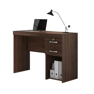 Imagem de JCM Movelaria, Mesa Escrivaninha Office Iara com 2 Gavetas JCM Café