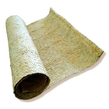 Imagem de Esteira De Palha Trançada Natural Artesanal Decoraçao Unidade 1,65x80 