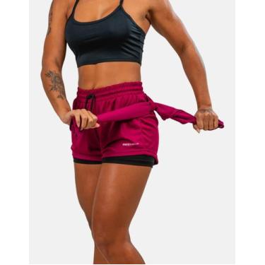 Imagem de Conjunto Shorts 2 Em 1 + Top Preto Academia Cross Esportes - Paco text