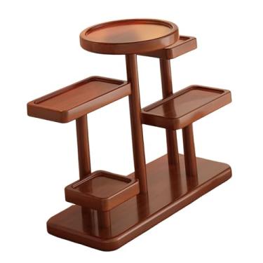 Imagem de WeiLaiKeQi Porta-chaves para mesa de entrada, bandeja para guardar artigos diversos, suporte organizador de joias, porta-chaves de madeira para quarto e banheiro, Style a