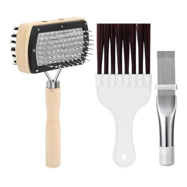 Imagem de Ioensy Escovas de limpeza de ar condicionado, escova de condensador de serpentina, cabo antiderrapante, ferramentas de manutenção, kit de limpeza portátil