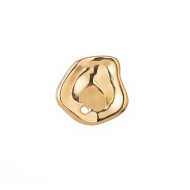 Imagem de GKDFK Broche geométrico de aço inoxidável dourado broche de metal moderno joia abstrata para blazer, jaqueta e vestido presente artístico exclusivo para mulheres e homens, Medium, Liga de aço, Sem
