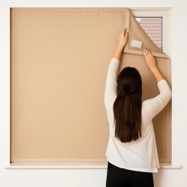 Imagem de Cortina Painel Blackout Mosquiteiro P/janela Até 1,20x2,00 G (Bege)