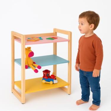 Imagem de Estante Baixa Multiuso Organizadora Para Quarto Infantil