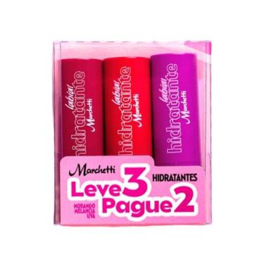 Imagem de Kit Hidratante Labial - Morango, Melancia e Uva - Marchetti