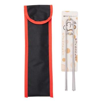 Imagem de ROCKSHEAT Pacote com 5 pinos de panetone de aço inoxidável com bolsa de armazenamento – 40 cm pinos de cozimento resistentes para pão de Natal italiano e grelhar