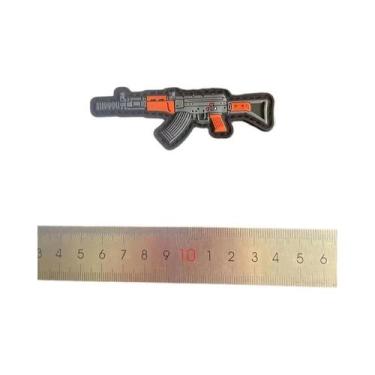 Imagem de Mini Patches De Moral 3D Em PVC De Borracha, Com Design De Armas, Pist