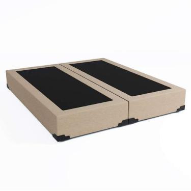 Imagem de Base para Cama Box Queen Joe Linho (36x158x198) Bege - Mobly