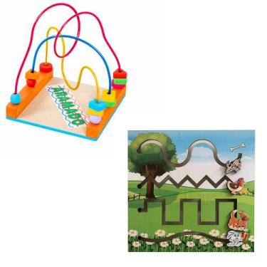 Imagem de Kit Aramado e Painel Psicomotor Animais Brinquedo Pedagógico - Tralala