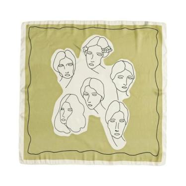 Imagem de Bandana Preta Paisley Hip Hop 68x68cm Lenço Quadrado Com Estampa De Co