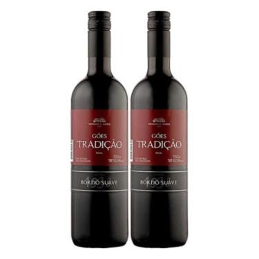 Imagem de Vinho Tinto Brasileiro Tradição Bordô Suave 2 Garrafas 750ml - Góes