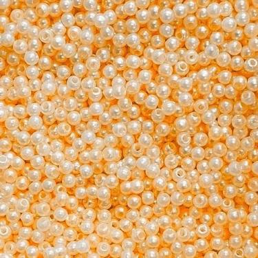 Imagem de PÉROLA DE ABS LISA Nº 03 20G PEROLA 3MM - LADEIRA BIJUTERIAS, Laranja 