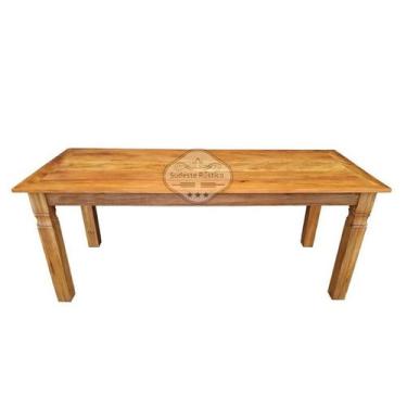 Imagem de Conjunto Mesa em Madeira De Demolição 1,40x0,80m com 1 Banco De Encaix