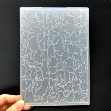 Imagem de Pasta de plástico 3D em relevo molde de rachadura parede 2 texturas 12 x 18 cm para fazer cartões, faça você mesmo, scrapbooking, papel, artesanato, artesanato, scrapbook, arte, decoração, scrapbook