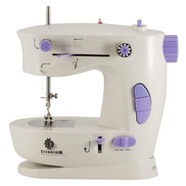 Imagem de Máquina de Costura Portátil Pilha E fonte 110/220 Com Luz (8088)