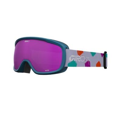 Imagem de Giro Óculos de esqui Buster Kids - Óculos de snowboard para jovens, meninos, meninas - pintado azul-petróleo - rosa âmbar
