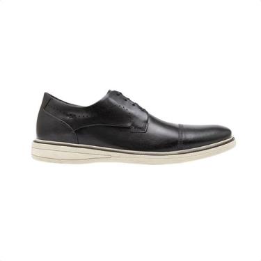Imagem de Sapato Masculino Esporte Fino Democrata Metropolitan Bay Preto, Preto,