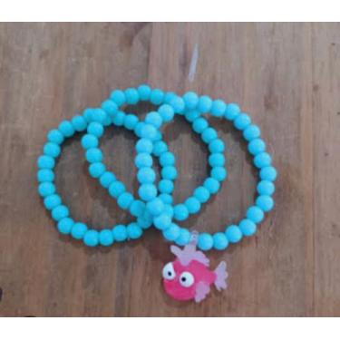 Imagem de Kit pulseira infantil miçanga de bolinhas com 3 peças - Mari