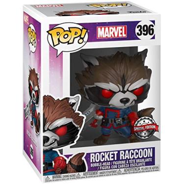 Imagem de Pop Marvel GOTG Comic Rocket Raccoon Classic PX Vinyl Figure