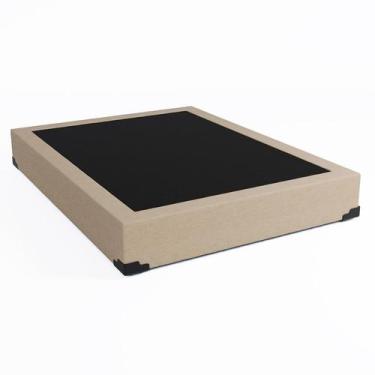 Imagem de Base para Cama Box Casal Joe Linho (36x138x188) Bege - Mobly