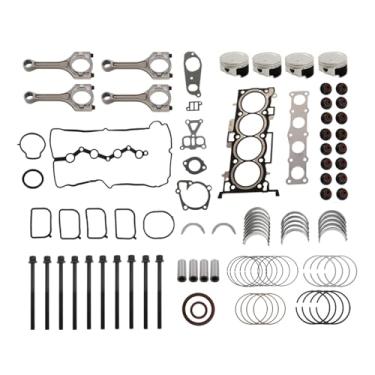 Imagem de Assembroverse Kit de revisão de reconstrução do motor com hastes compatíveis com Sonata Tucson Santa Fe Forte Optima 2.4L G4KE Substituição do motor para 20910-2GH02 23111-2G200