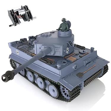 Imagem de POCO DIVO German Tiger 1 WWII Tank, 1/16 War Panzer RTR RC Armored Vehicle, Heng Long 3818 S Edition Upgrade Steel Gears, Airsoft BB Battle Infrared IR Combat, Smoke Sound Light Recoil Military Model
