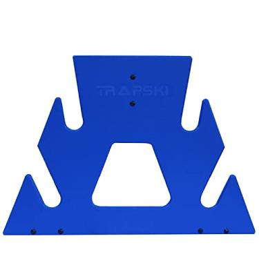 Imagem de TRAPSKI Rack móvel Quad Powder Ski e Snowboard | Plástico HDPE de grau marítimo | Proteção UV | Alça premium incluída | Garantia de 3 anos | Feito nos EUA | Empresa de propriedade de veteranos (azul, quad)
