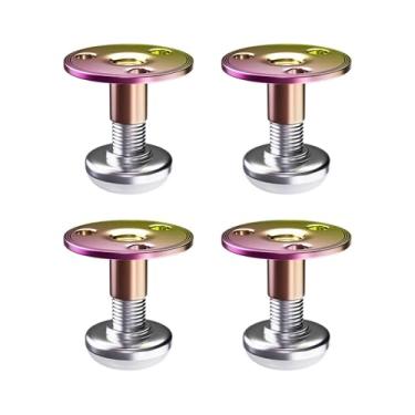 Imagem de ＫＬＫＣＭＳ 4x Cabeceira de cama com rosca, rolha para armários, acessórios de fácil instalação, rolhas fixadoras, ferramenta antivibração de cabeceira prateada, Ajuste de 38 Mm a 46