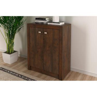 Imagem de Balcão de Escritório ME4103 c/ 2 Portas Rústico - Tecno Mobili