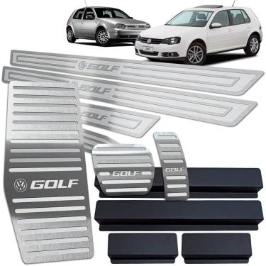 Imagem de Soleira Pedaleira Auto Descanso Golf 1999 A 2013 Prata AR
