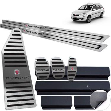 Imagem de Descanso Soleira Pedaleira Preto Palio Weekend 2009 A 2020