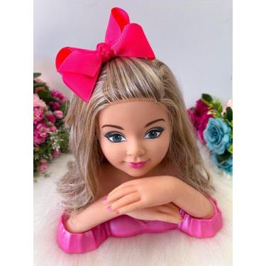Imagem de Laço Antonella Rosa Neon - Laço Bico de Pato em Renda - Fabuloso Ateli
