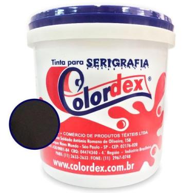 Imagem de Tinta para Serigrafia Colordex Hidrocolor Mix Preto 1Kg - Alta Definiç
