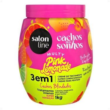 Imagem de Creme Capilar 3 Em 1 Salon Line Multy Pink Lemonade Cachos Dos Sonhos 
