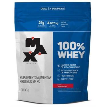 Imagem de 100% Whey Protein Refil 900g - Max Titanium - INDEFINIDO , 1, 900g, Mo