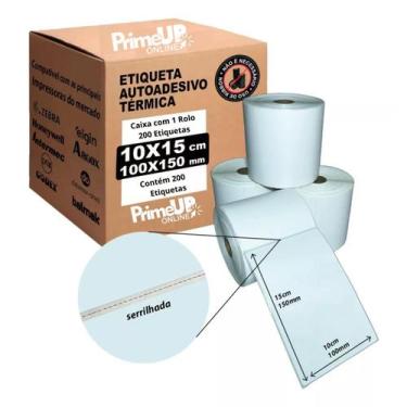 Imagem de Etiqueta Térmica 100 x 150 mm para E-Commerce - Rolo com 200 Etiquetas