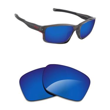 Imagem de Alphax Lentes de reposição polarizadas espelhadas azul Pacafic para óculos de sol Oakley Chainlink OO9247