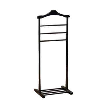 Imagem de Cabideiro, Cabide de Chão, Porta Terno, Paletó. Confeccionado em Madeira, Arara, Mancebo (PRETO)